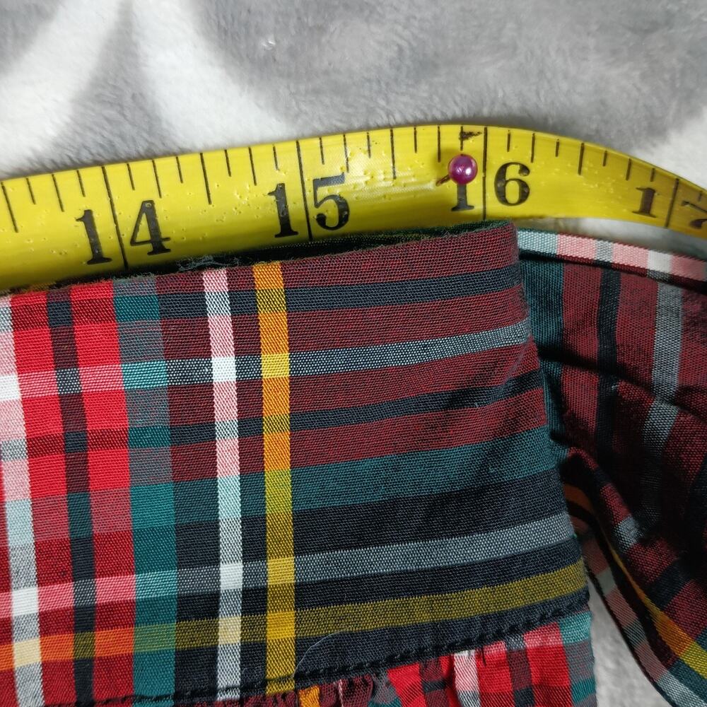 J Crew Skirt Womens 12P Black Tartan Plaid Ruffle Knee Length Preppy - Picture 5 of 8